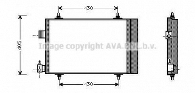 AVA QUALITY COOLING cn5173d -  Конденсатор, кондиционер
